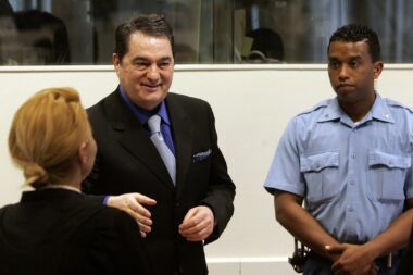 Nebojša Pavković tijekom suđenja u Haagu / Foto REUTERS/Ed Oudenaarden/Pool