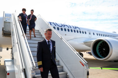 Ilustracija / Svečani prvi let Croatia Airllines novim zrakoplovom Airbus A220. Kapetan Igor Plesac / Foto: Matija Habljak/PIXSELL