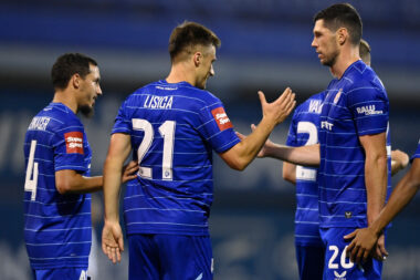 Ismael Bennacer, Mateo Lisica i Scott McKenna/Foto PIXSELL