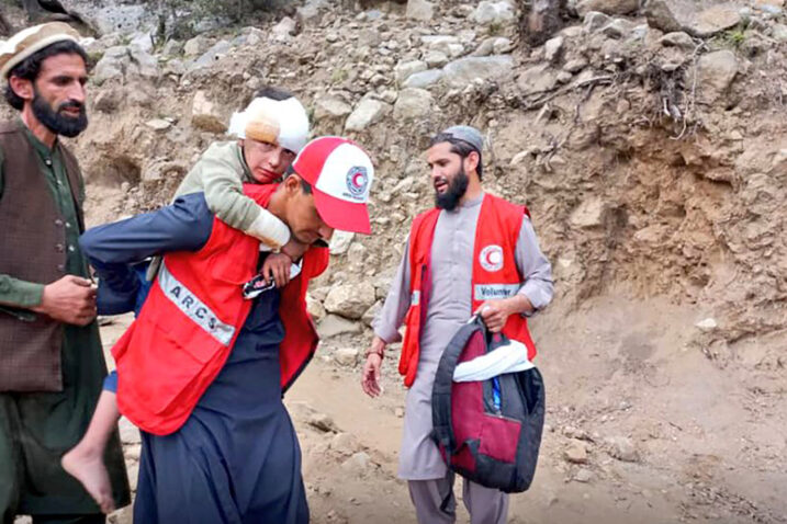 Potres u Afganistanu / Photo: Afghan Red Crescent/NEWSCOM/PIXSELL