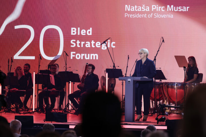 Slovenska predsjednica Nataša Pirc Musar na Bledskom forumu