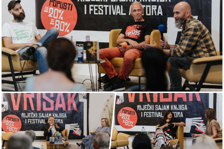 Vlado Simcich Vava, Drago Pilsel i Julijana Matanović / Foto Tanja Kanazir