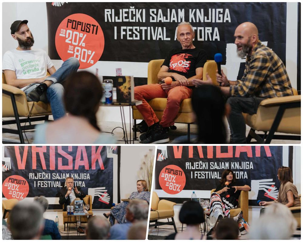 Vlado Simcich Vava, Drago Pilsel i Julijana Matanović / Foto Tanja Kanazir