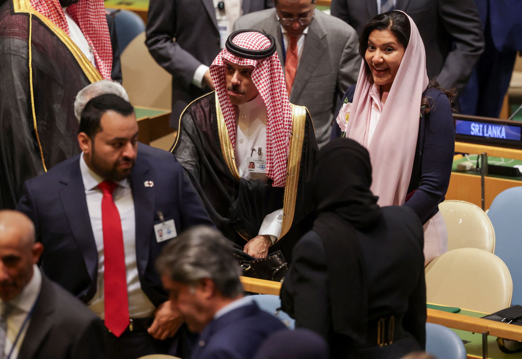 Saudijski šef diplomacije Faisal bin Farhan Al-Saud u sjedištu UN-a / REUTERS/Jeenah Moon