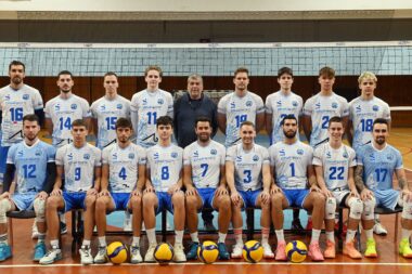 Odbojkaši Rijeke s trenerom Velimirom Liverićem/M. GRACIN