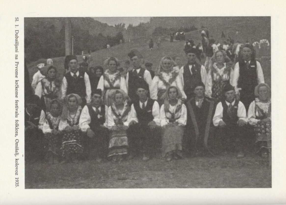 Sudionici prvog Festivala folklora otoka Krka 1935. godine