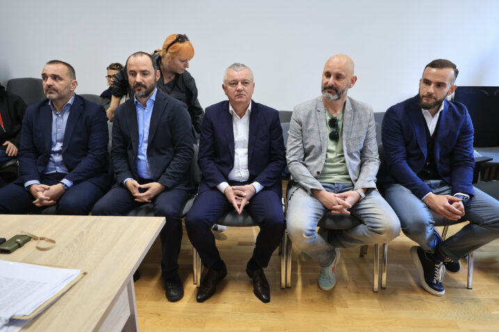 Negiraju krivnju - Damir Juzbašić, Boris Milošević, Darko Horvat, Tomislav Tolušić i Josip Aladrović / Foto Marko Prpic/PIXSELL