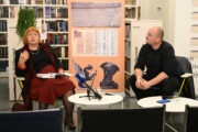 Hrvojka Mihanović-Salopek i Davor Grgurić na predstavljanju antologije "Jadranskih sirena zov" u Gradskoj knjižnici Rijeka / Foto Ana Križanec