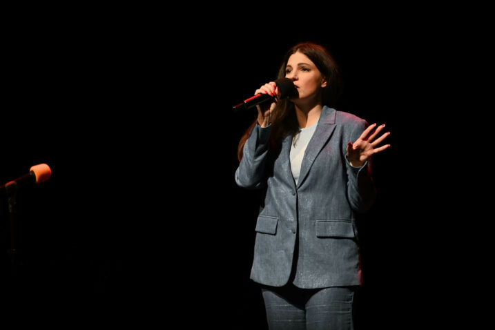 Tina Vukov na koncertu Pjesmom za Nadu / Foto Ana Križanec