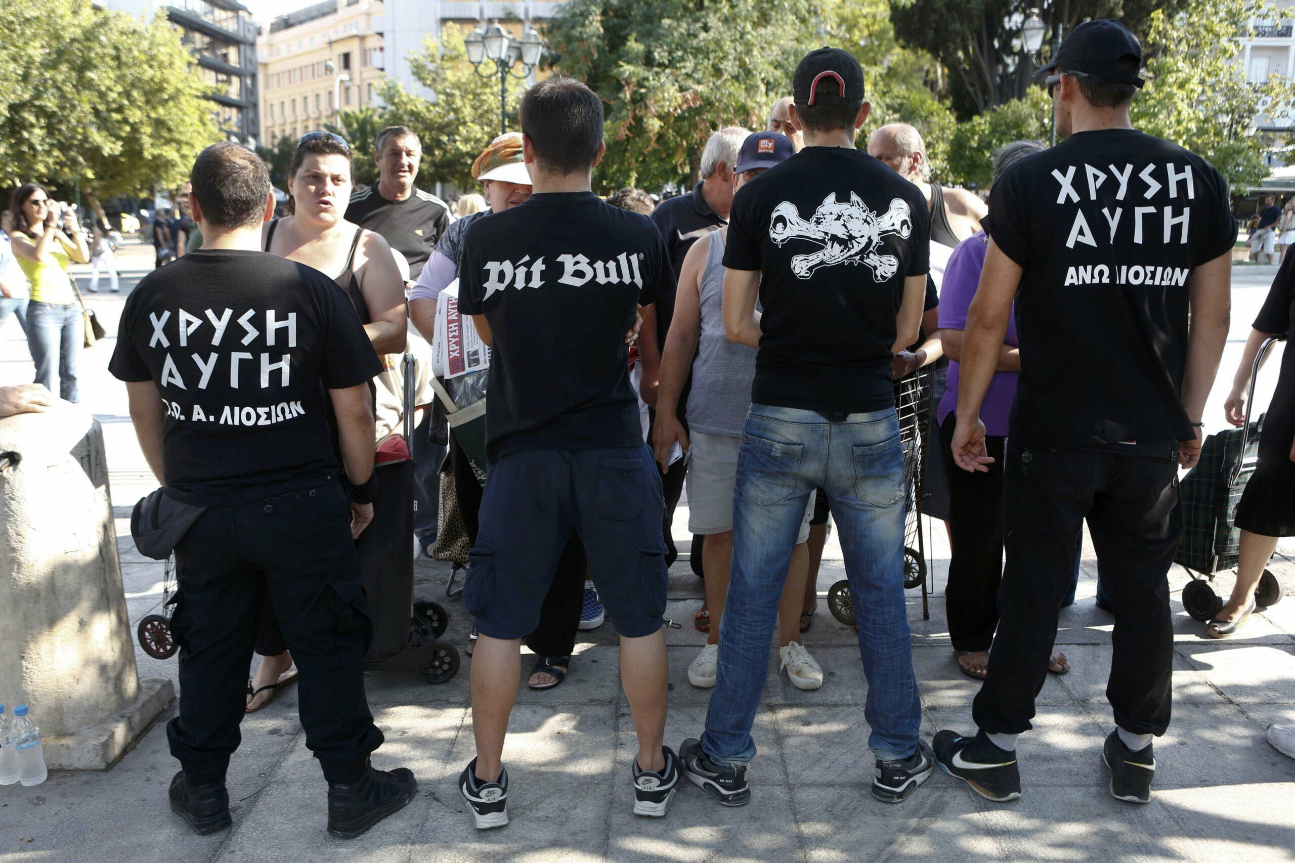 Mlade dangube u crnom, ali u Grčkoj - pripadnici zlatne mladeži Zlatne zore / REUTERS/Yorgos Karahalis