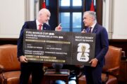 Kanadski premijer Mark Carney i Gianni Infantino, čelnik FIFA-e/Foto REUTERS