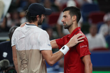 Valentin Vacherot i Novak Đoković/Foto REUTERS