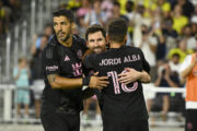 Luis Suarez, Leo Messi i Jordi Alba/Foto REUTERS