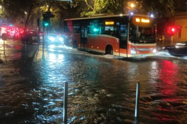 Obilna kiša izazvala brojne probleme u RIjeci / Foto Sandy Uran