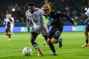Justas Lasickas u Erevanu se vratio u riječku momčad nakon ozljede/Foto HNK Rijeka