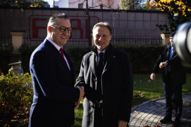 Predsjednik Hrvatskog sabora Gordan Jandroković još se lani sastao s čelnicima Sveučilišta u Mostaru u BiH / Denis Kapetanović/PIXSELL