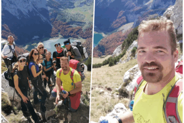 Marijo Boko sa svojim prijateljima planinarima tijekom jednog izleta / Foto Facebook