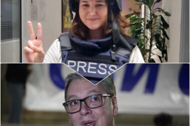 Christina Assi, ratna reporterka u punoj opremi / Aleksandar Vučić predsjednik na rubu između rata i mira / Collage / UN News / Pixsell