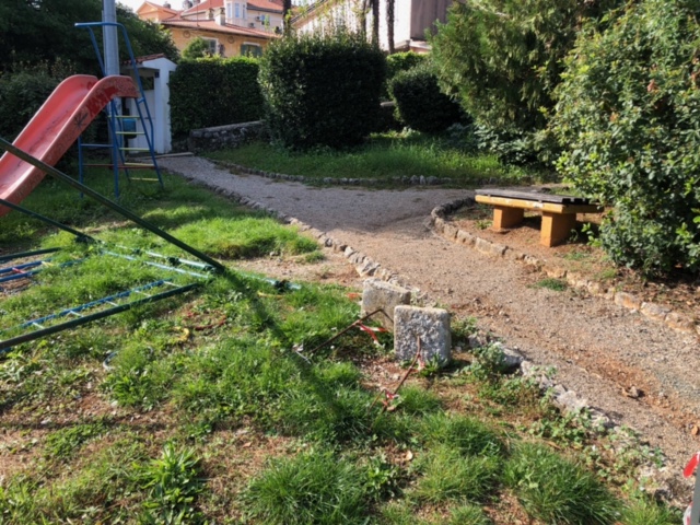Tratinčica, slatina, park za djecu, derutan, 2025
