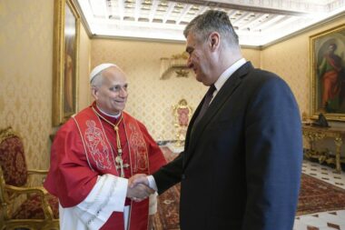 Papa Lav XIV. i Zoran Milanović / Foto Vatican Media; Ured predsjednika Republike Hrvatske / Ana Marija Katić