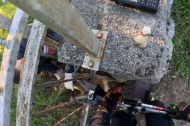 Detalj s akcije riječkih vatrogasaca koji su spasili mladu srnu / Foto Screenshot instagram @vatrogasci_rijeka