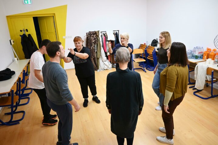 Vježbe scenskog pokreta / Foto: Bojan Purić