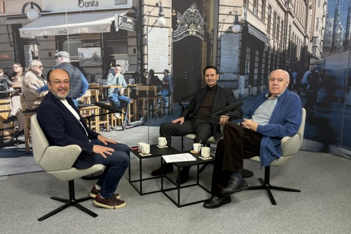 Krešimir Macan, Miro Kovač i Žarko Puhovski, / Foto MANJGURA