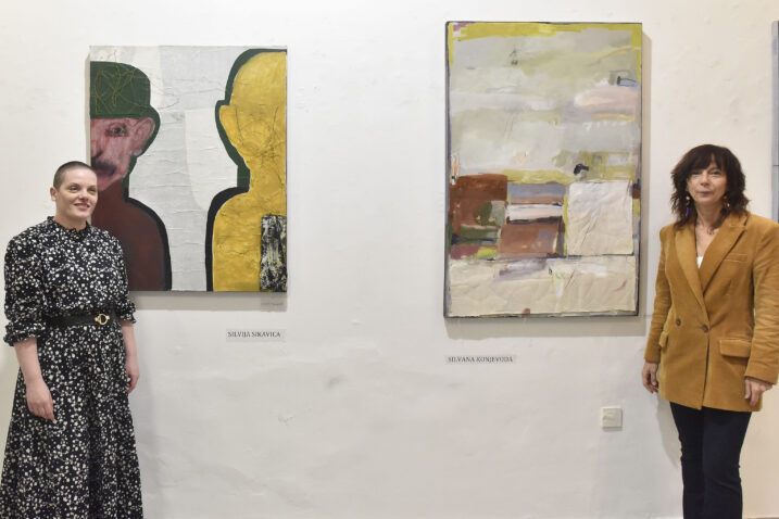 Umjetnički dijalog Silvije Sikavica i Silvane Konjevoda / Foto Matea JURČIĆ