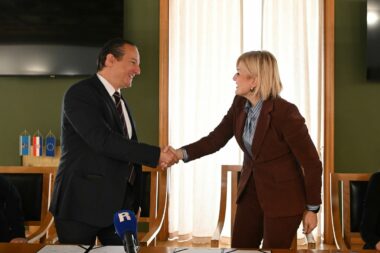 Dekan Pravnog fakulteta u Rijeci Dario Đerđa i riječka gradonačelnica Iva Rinčić / Foto Ana Križanec