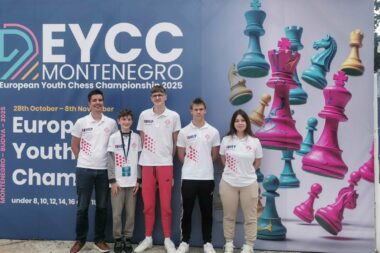 Na Europskom prvenstvu u Crnoj Gori sudjelovalo je i četiri predstavnika Šahovskog kluba Crikvenica / Foto ŠK Crikvenica