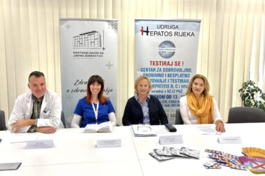 Predstavili program tjedna testiranja - Marko Batista, Andrea Petaros Šuran, Danijela Lakošeljac i Ana Martinez di Monte Muros