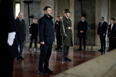 Ukrajinski presjednik u sklopu posjeta u muzeju utemeljitelja moderne Turske Kemala Ataturka u Ankari Ukrainian Presidential Press Service/Handout via REUTERS