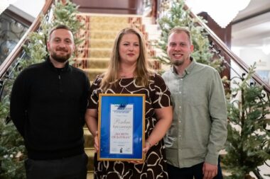 Borut Brozović, Zvijezdana Klobučar Filčić i Dorian Matišić na dodjeli nagrade za promo video o Lovranu