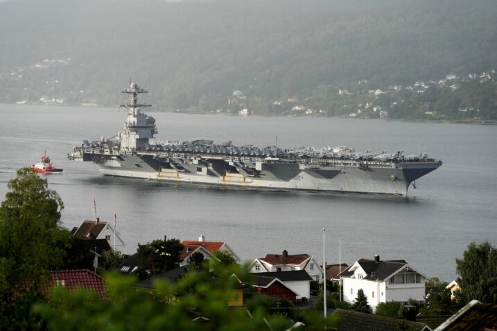 Američki nosač zrakoplova USS Gerald R. Ford (CVN 78) / Foto NTB/Lise Aaserud via REUTERS