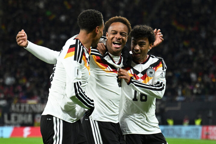 Njemački trojac Assan Ouedraogo, Felix Nmecha i Nathaniel Brown/Foto REUTERS