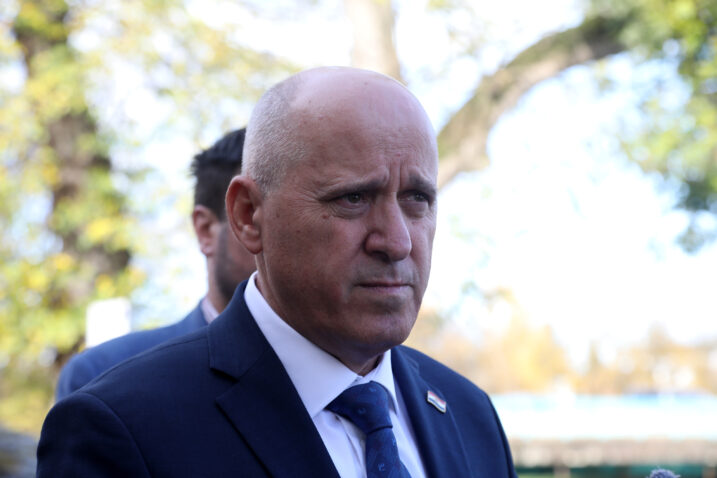 Ministar prostornog uređenja, graditeljstva i državne imovine Branko Bacic o scenariju za stradali neboder Vjesnika / Photo: Edina Žuko/PIXSELL