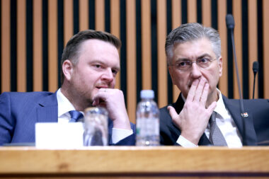 Marko Primorac i Andrej Plenković / Foto: Patrik Macek/PIXSELL