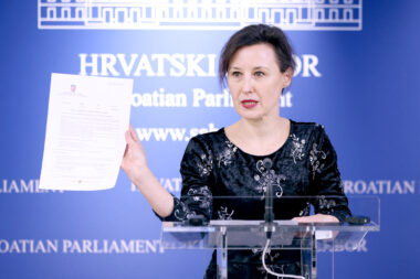 Dalija Orešković u Saboru / Foto: Patrik Macek/PIXSELL