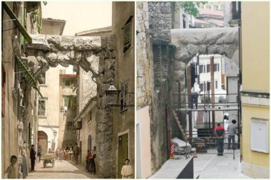 Rimski luk nekad i sad / Foto Ministarstvo kulture, Lista za Rijeku