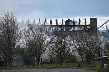 Požar skladišta guma / Davor Puklavec / Pixsell