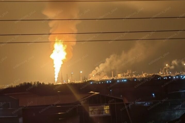 Ruska rafinerija Kstovo nakon napada dronovima