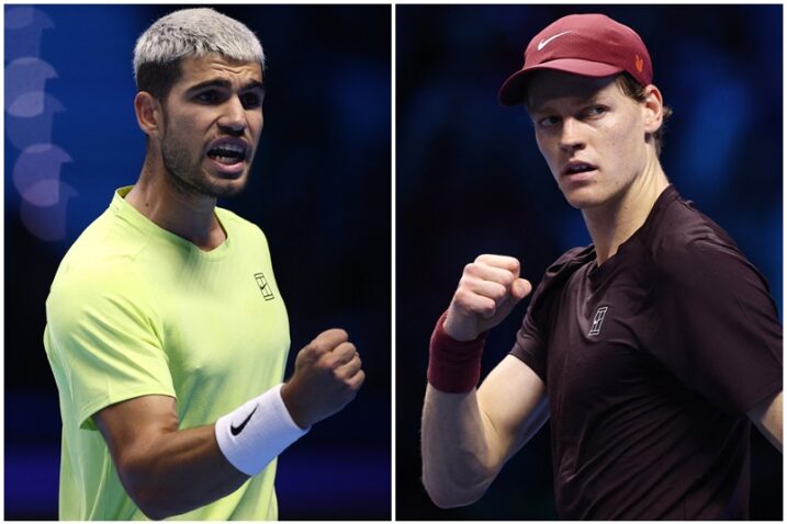 Carlos Alcaraz i Jannik Sinner/Foto REUTERS