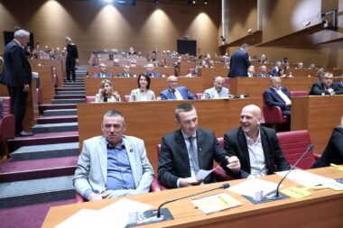 Stipo Mlinarić i njegovi stranački kolege ne brinu da bi ih HDZ mogao tek tako odbaciti / Foto Patrik Macek/PIXSELL