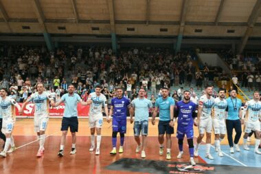 Ovako se slavilo Trsatu prošle sezone kada je Dinamo pao nakon penala u četvrtfinalu doigravanja/Foto HMNK Rijeka