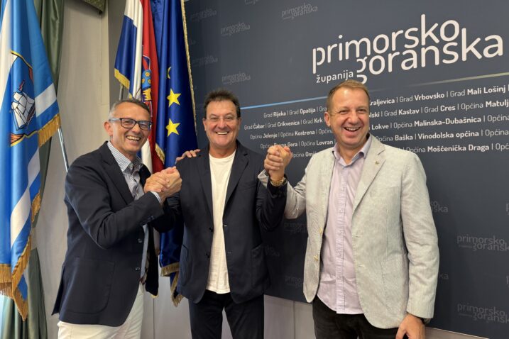 Ivica Lukanović, Damir Mišković i Marko Boras Mandić/Foto PGŽ