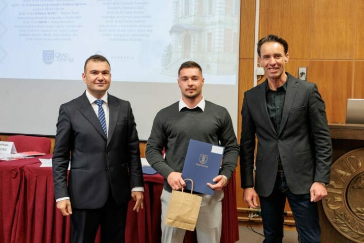 Armen Gurguška, Ian Priskić i Fernando Kirigin / Foto Grad Opatija