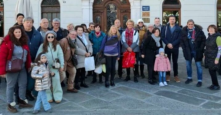 Članovi Zajednice Talijana Lovran na izletu u Trstu