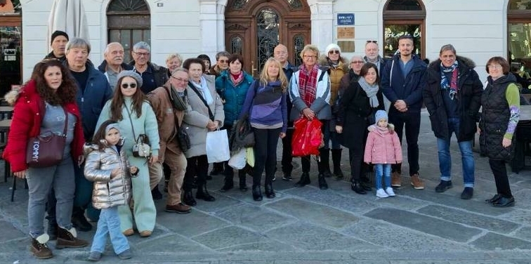 Članovi Zajednice Talijana Lovran na izletu u Trstu