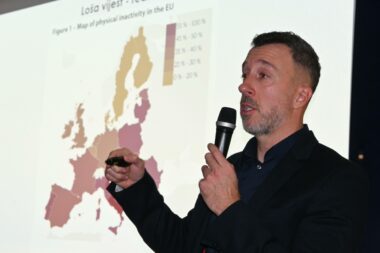 Sebastijan Orlić u Muzeju Apoksiomena / Foto Bojan Purić