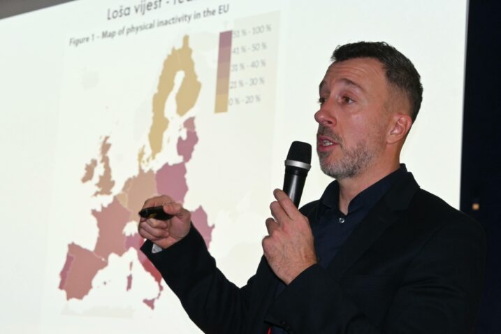 Sebastijan Orlić u Muzeju Apoksiomena / Foto Bojan Purić